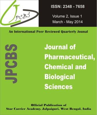 Journal Journal of Pharmaceutical, Chemical and Biological Sciences