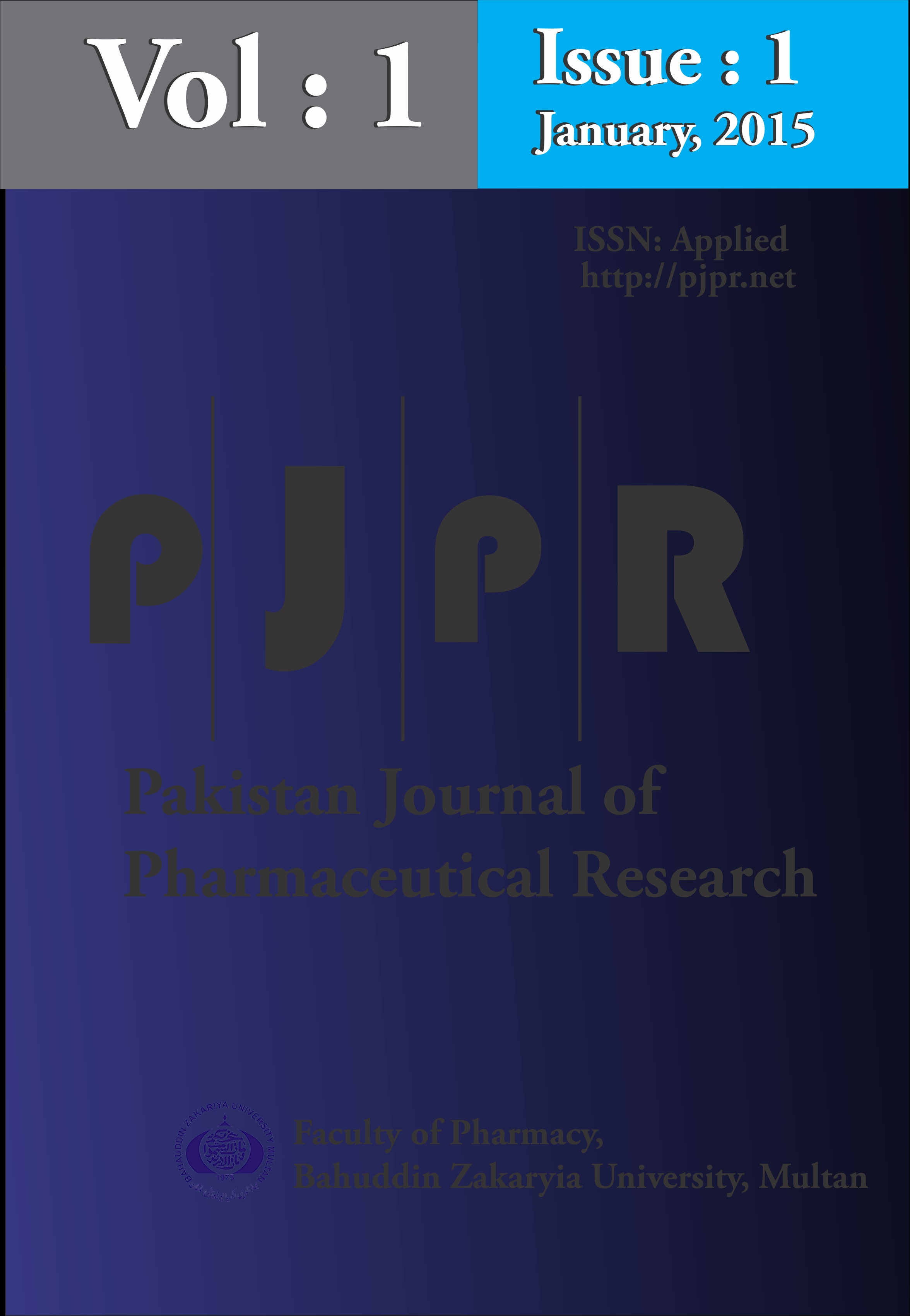 Journal Pakistan Journal of Pharmaceutical Research