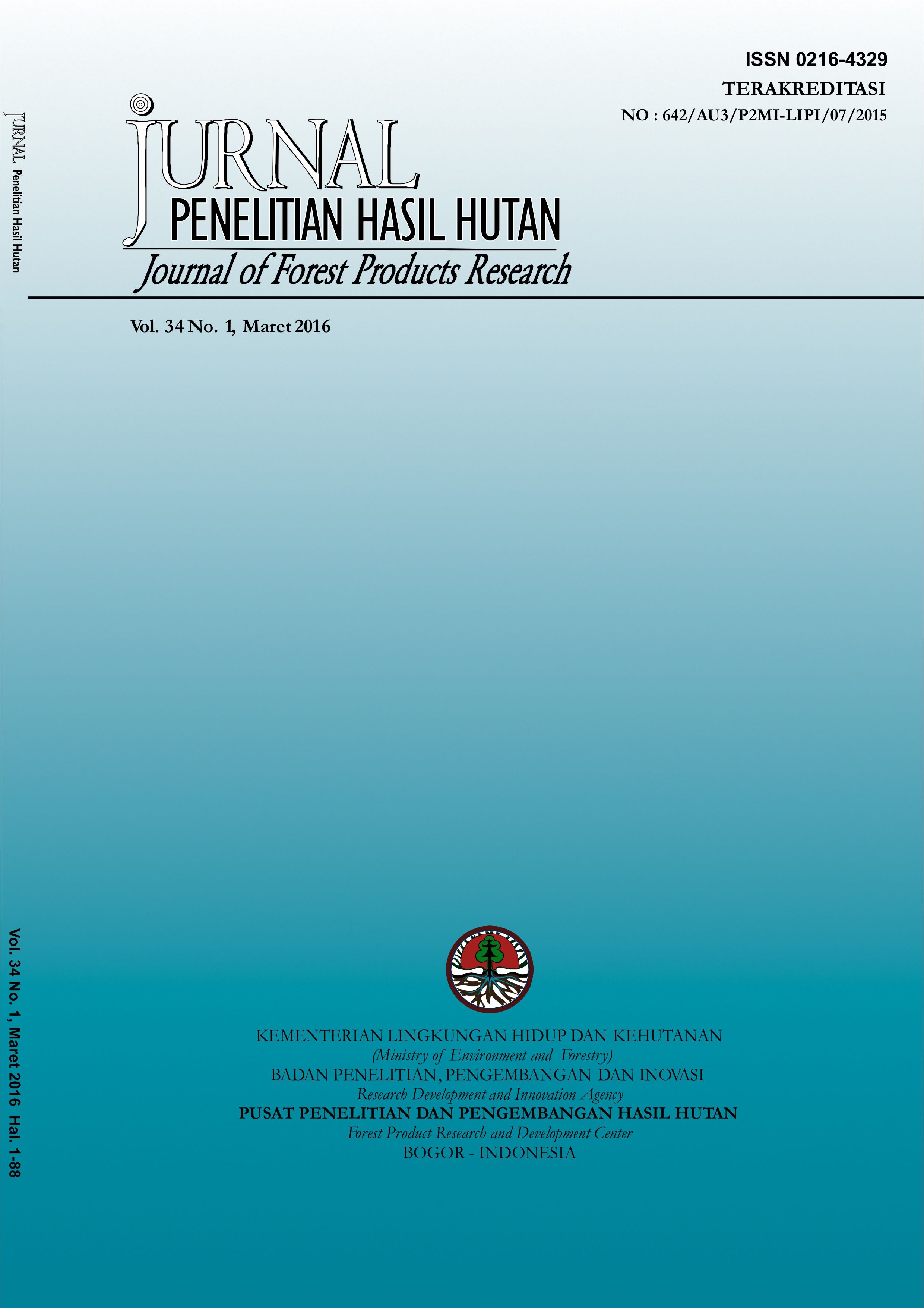 Journal: Jurnal Penelitian Hasil Hutan