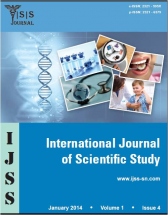 INTERNATIONAL JOURNAL OF SCIENTIFIC STUDY