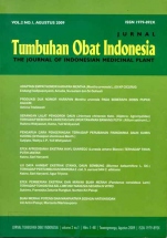 Jurnal Tumbuhan Obat Indonesia