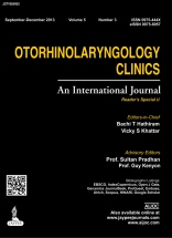 An International Journal Otorhinolaryngology Clinics