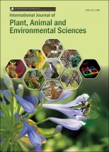 Journal: International Journal of Plant, Animal and Environmental Sciences