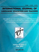 INTERNATIONAL JOURNAL OF LANGUAGES' EDUCATION AND TEACHING