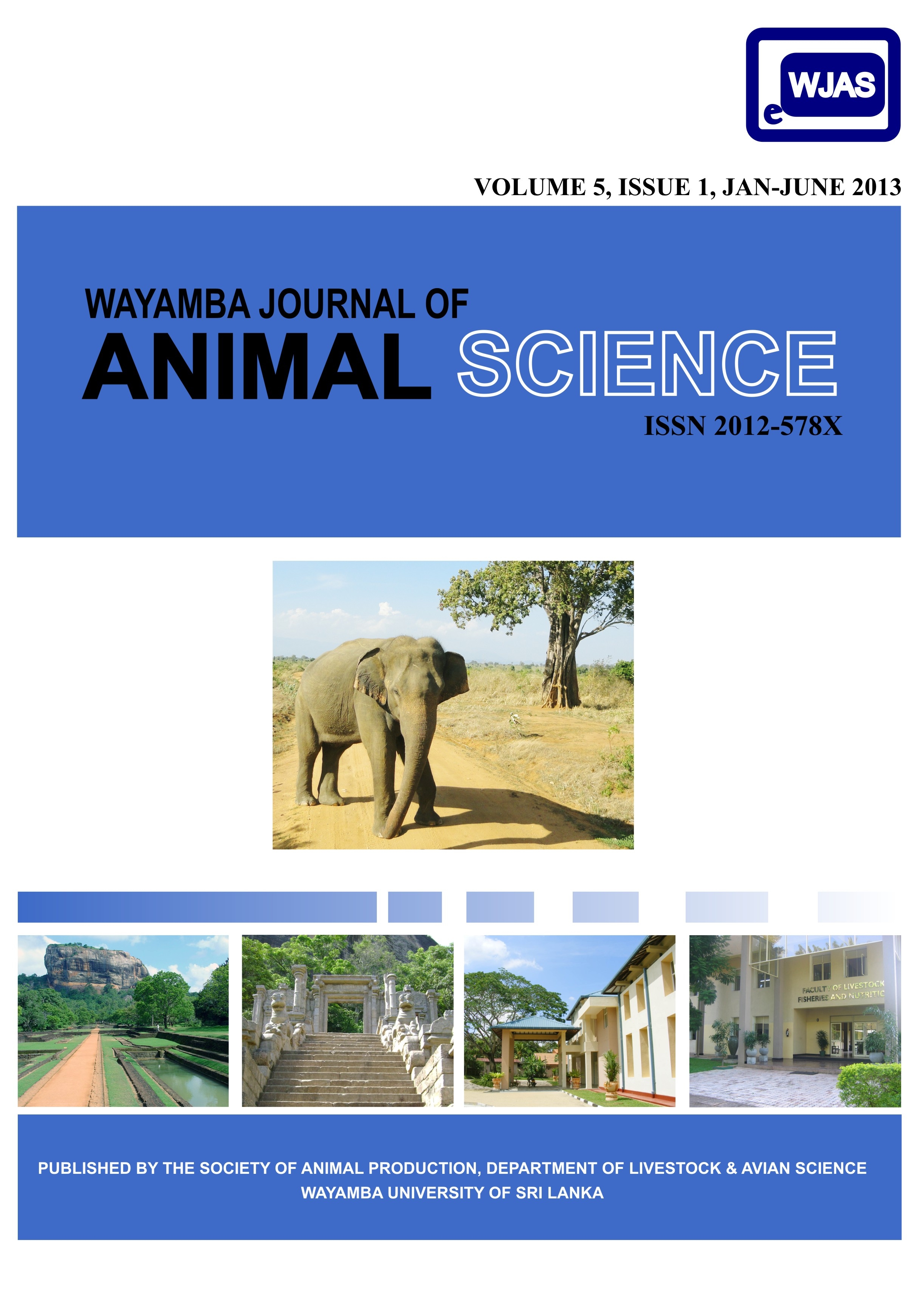 Journal: Wayamba Journal of Animal Science