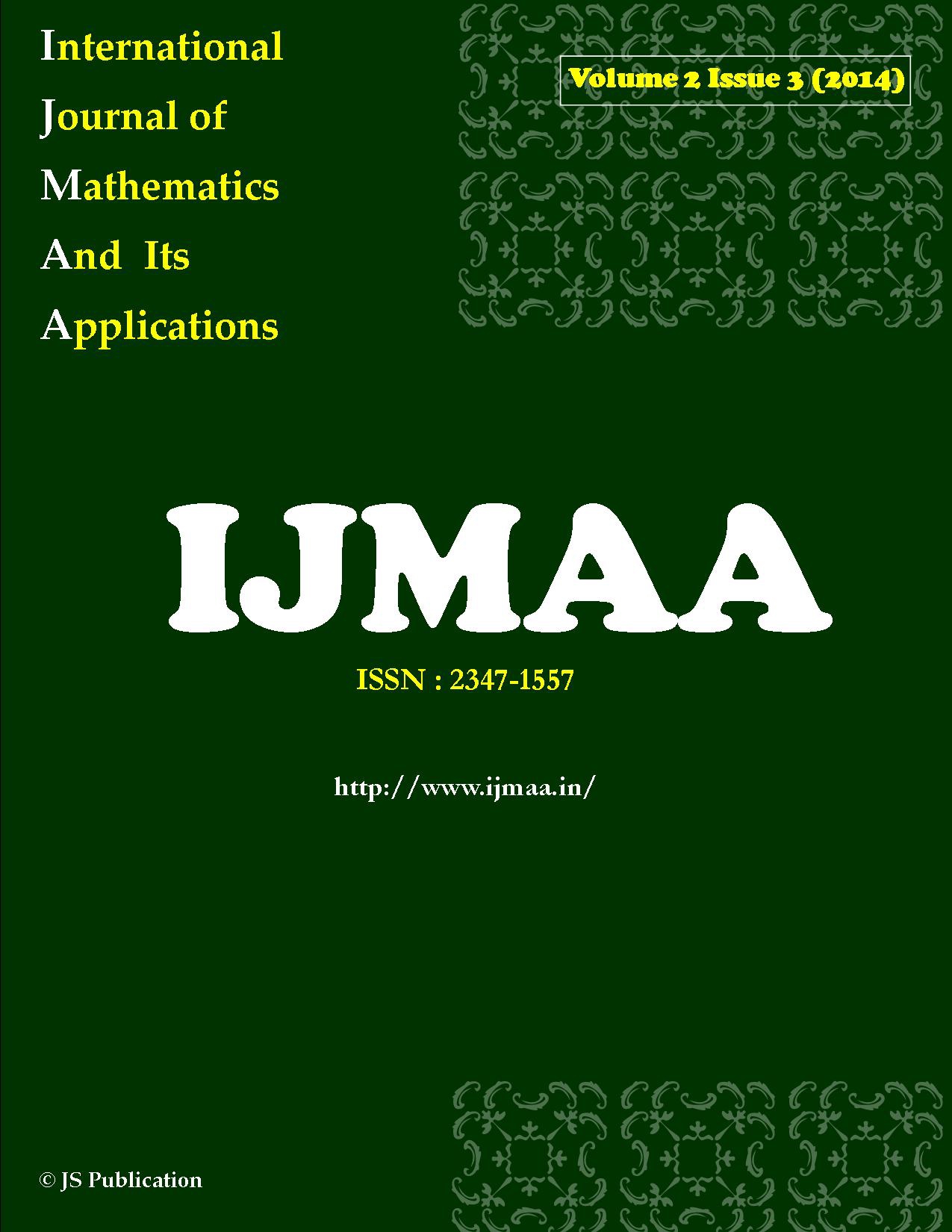 Journal: International Journal of Mathematics And its Applications