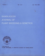 Bangladesh Journal of Plant Breeding and Genetics
