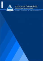 Adıyaman University International Journal of Social Science (ADYUSBD) 