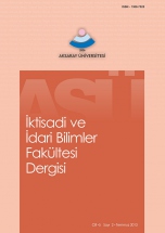 Journal of Aksaray University Faculty of Economics and Administrative Sciences