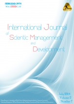 International Journal of Scientific Management and Development 