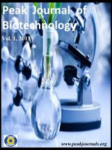Peak Journal of Biotechnology 