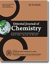 Oriental journal of chemistry