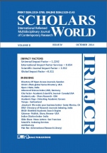 Scholars World- International Refereed Multidisciplinary Journal of Contemporary Research 
