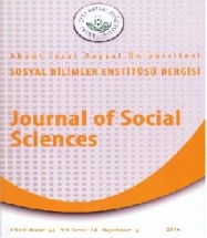 Abant İzzet Baysal University Graduate School of Social Sciences Journal of Social Sciences