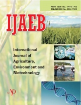 INTERNATIONAL JOURNAL OF AGRICULTURE, ENVIRONMENT AND BIOTECHNOLOGY