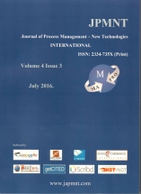Journal of Process Management New Technologies International