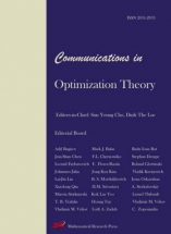 Communications in Optimization Theory