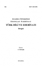 İstanbul Üniversitesi Edebiyat Fakültesi Türk Dili ve Edebiyatı Dergisi 