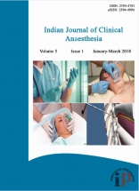  Indian Journal of Clinical Anaesthesia