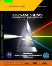 Prisma Sains : Jurnal Pengkajian Ilmu dan Pembelajaran Matematika dan IPA IKIP Mataram