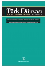 Türk Dünyası Dil ve Edebiyat Dergisi