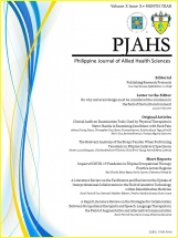 Philippine Journal of Allied Health Sciences