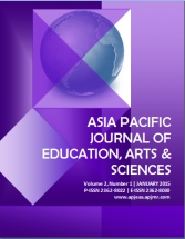 Asia Pacific Journal of Education, Arts and Sciences