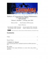 Bulletin of Computational Applied Mathematics