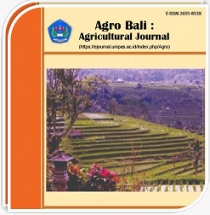 Agro Bali: Agricultural Journal