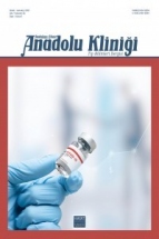 Anatolian Clinic Journal of Medical Science / Anadolu Kliniği Tıp Bilimleri Dergisi